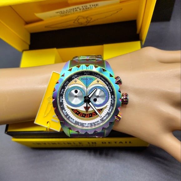 New Invicta Specialty Chronograph Iridescent WATCH. WATCH ONLY - Picture 4 of 13
